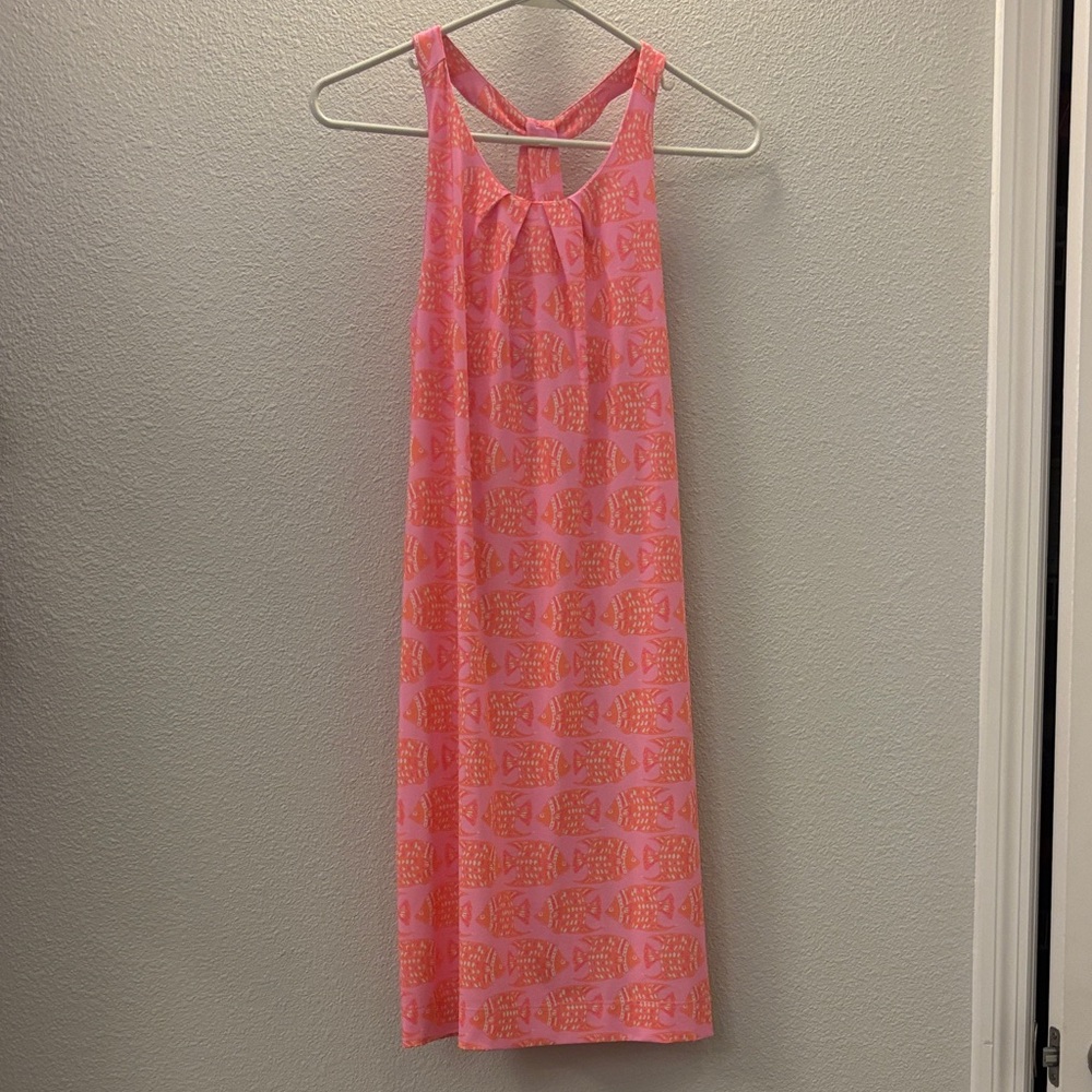 Vineyard Vines Pink and Orange Performance Dress